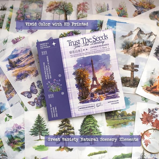 Seasonal Nature Landscape Stickers - Image 2