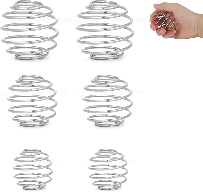 6 Pcs Multi-Size Stainless Steel Shaker Ball by BooMetCheer