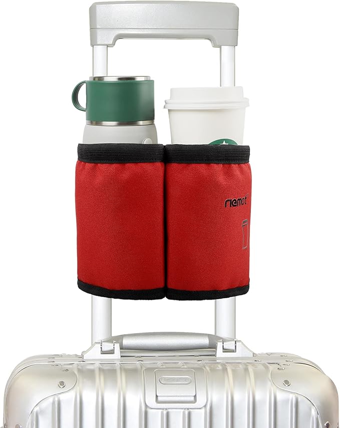 riemot Luggage Travel Cup Holder Free Hand Drink Carrier by riemot