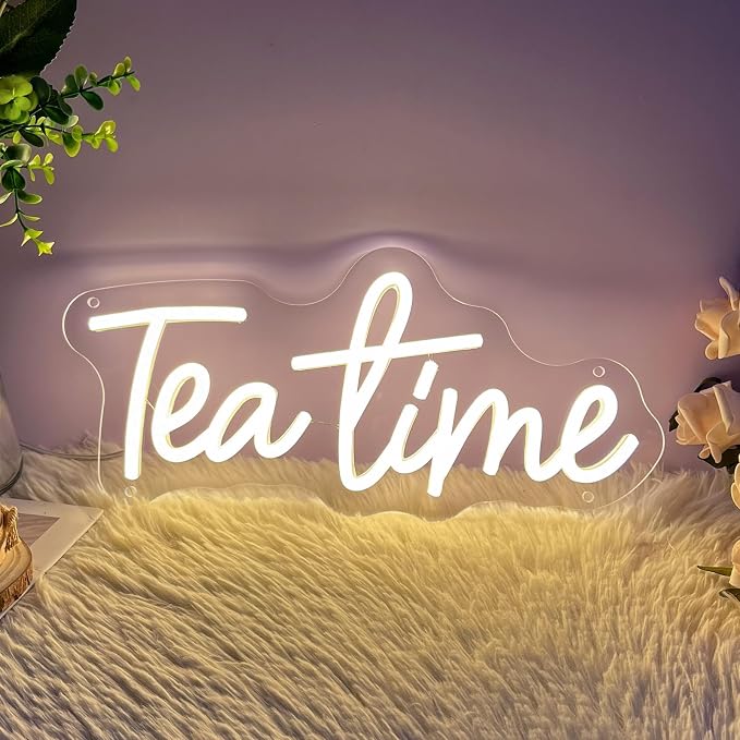 Tea Time Neon Sign for Wall Decor Customized Led Neon Light Sign Personalized - Image 6