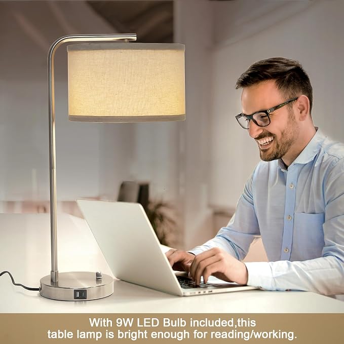Table Lamp for Living Room, Modern Bedside Lamp - Image 7