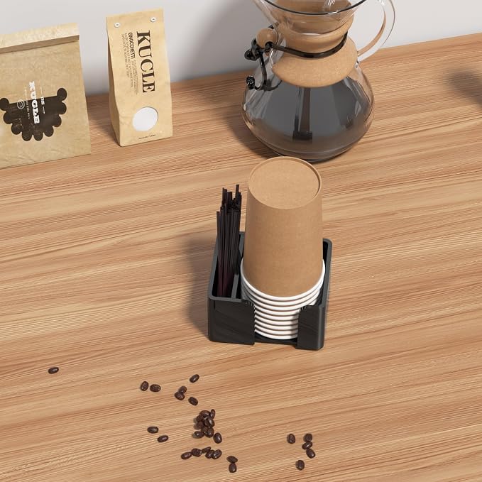 Coffee Bar Accessories and Organizer, Disposable Cup Holder - Image 2