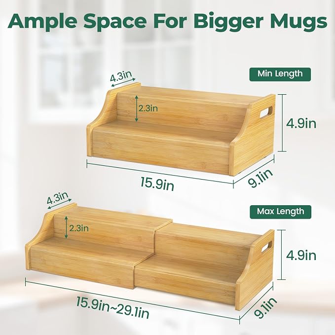 EsLuker.ly Coffee Mug Cup Holder Rack - Image 3