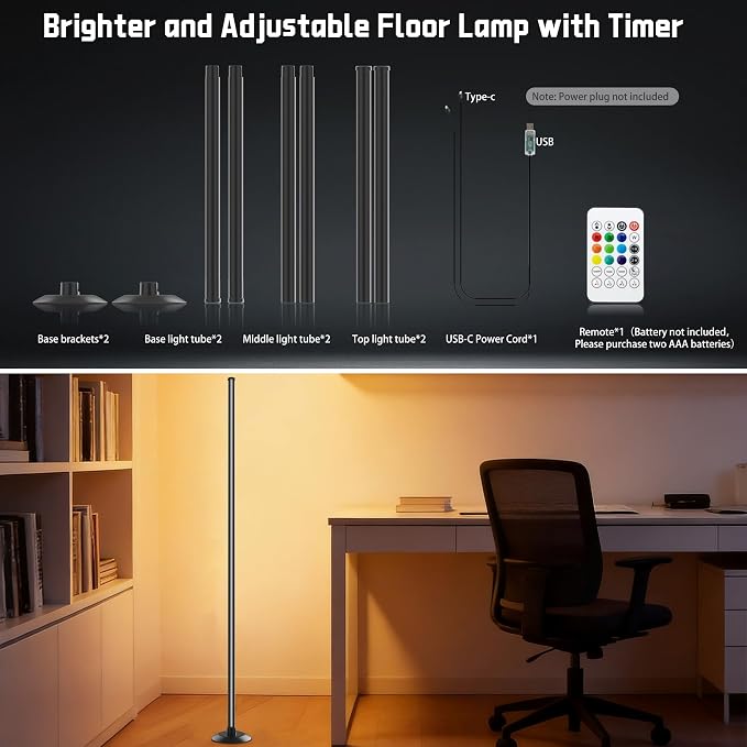 NBBUFF Led Corner Floor Lamp USB Powered - Image 3