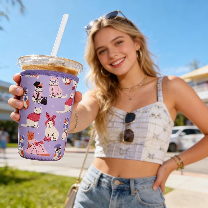 Reusable Iced Coffee Insulator Sleeve - Image 4