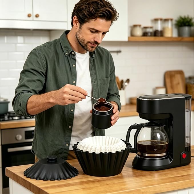 CAFEMASY Coffee Filter Storage Container with-Lid - Image 7
