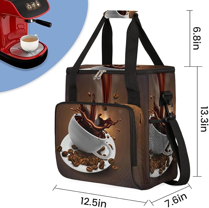 Coffee Beans Cup Coffee Maker Carring Bag Travel Carrying Storage Tote Bag - Image 2