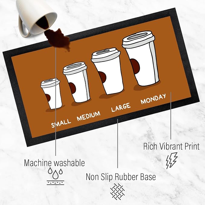 Coffee Bar Mat - Coffee Gifts - Coffee Lover - Coffee Bar Accessories - Barista - Image 5