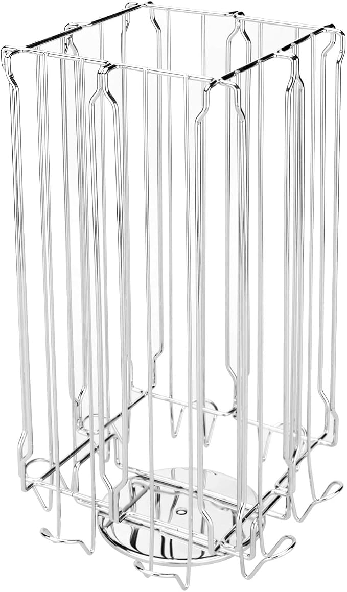 MyGift 48 Pod Stainless Steel Silver Metal Coffee Pod Holder Storage Organizer - Image 5