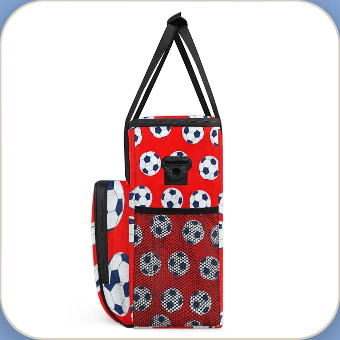 Soccer Coffee Maker Travel Bag, Soccer Large Carrying Storage Case Insulated - Image 4