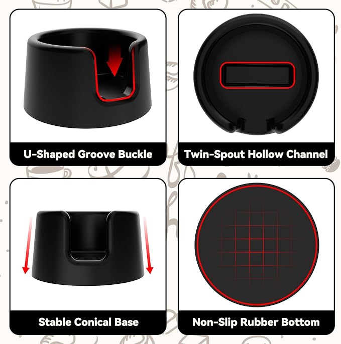 Tamper Base Compatible with Ninja Luxe Cafe, Espresso Tamping Station - Image 3