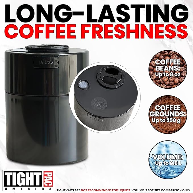 COFFEEVAC Pump It Out Airtight Coffee Container – Vacuum Storage Container - Image 7