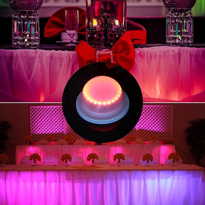4 Pack LED Under Table Lights for Parties - Image 3