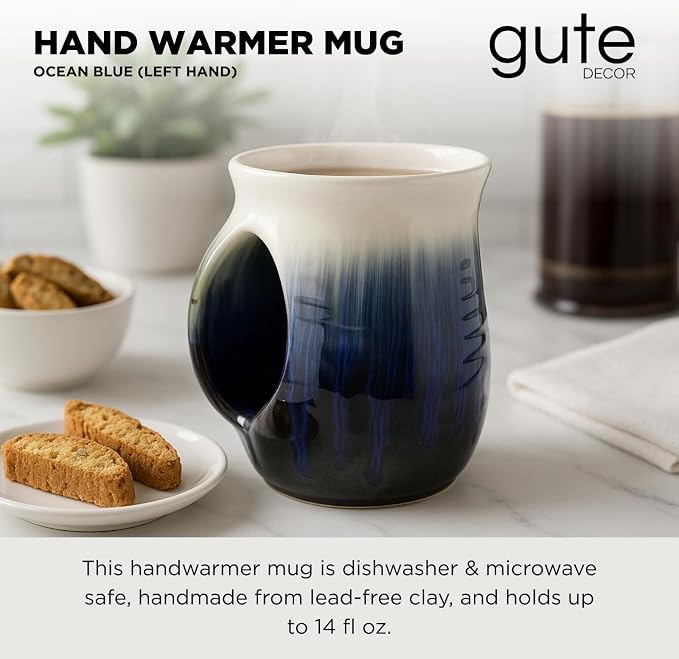 Hand Warmer Mug, Ceramic and Hand Painted - Image 3