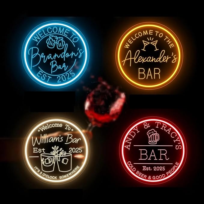 Custom Bar Neon Sign Dimmable Home Bar LED Neon Light Wall Decor Whiskey Bar - Image 6