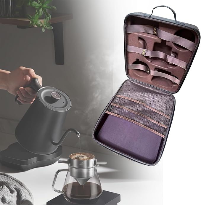 Sturdy Coffee Maker Carrying Case Practical Coffee Gear Travel Case Water - Image 2