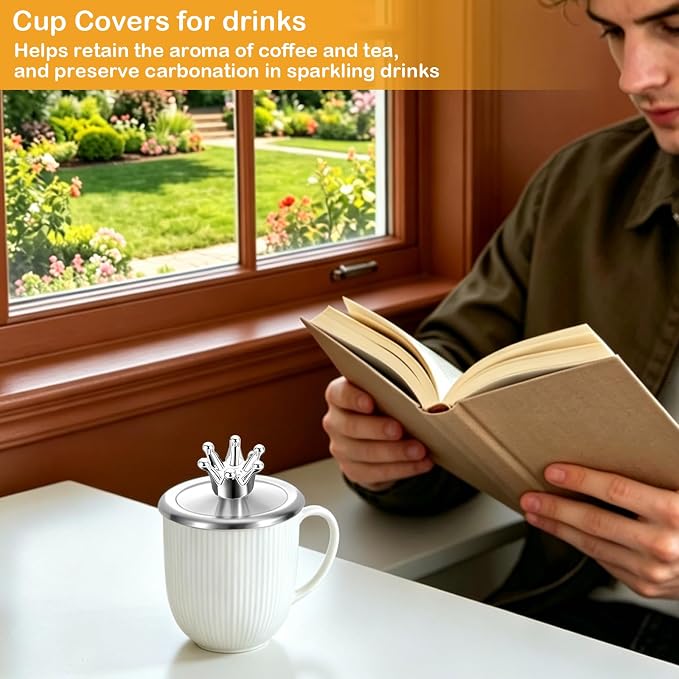 3.7 Inch Stainless Steel Drink Covers - Image 3