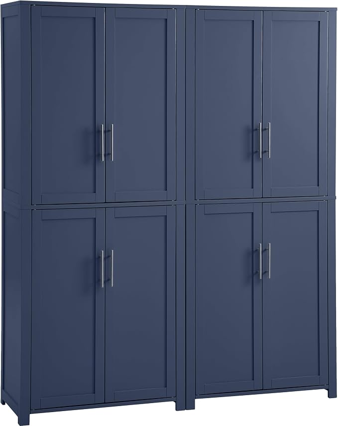 Crosley Furniture Savannah 2-Piece Pantry Storage Cabinet Set by CrosleyFurniture