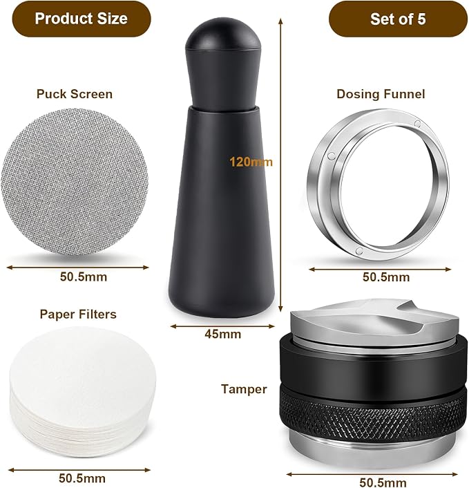 51mm Espresso Accessories Kit Fits Delonghi 51mm Espresso Machines & - Image 8