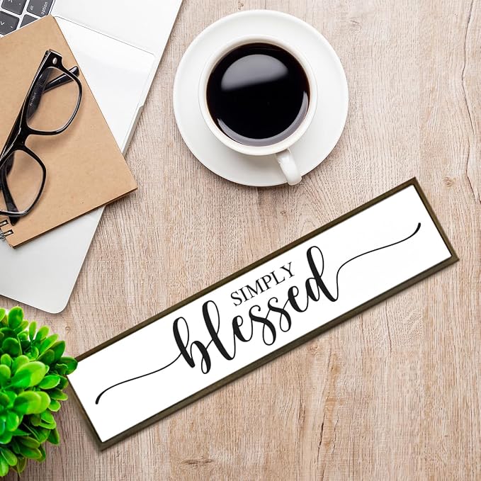 Simply Blessed sign, Tiered Tray Decor, Blessed Signs - Image 7
