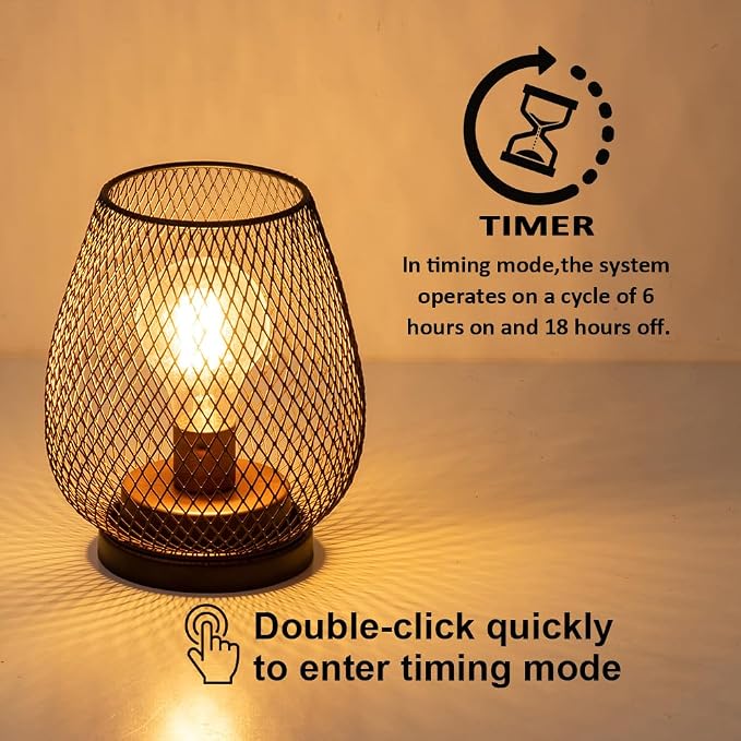 NEEDOMO 2 Pack Rechargeable Lamp Outdoor Table Lantern, Cordless Table Lantern - Image 4
