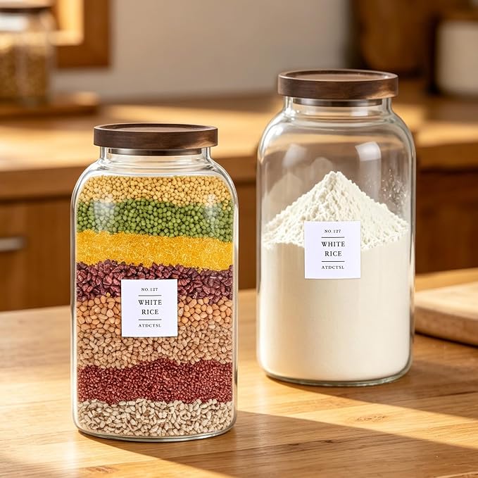 Large Glass Jar with Lid, （1Gallon/4000ML） Airtight Storage Container - Image 9