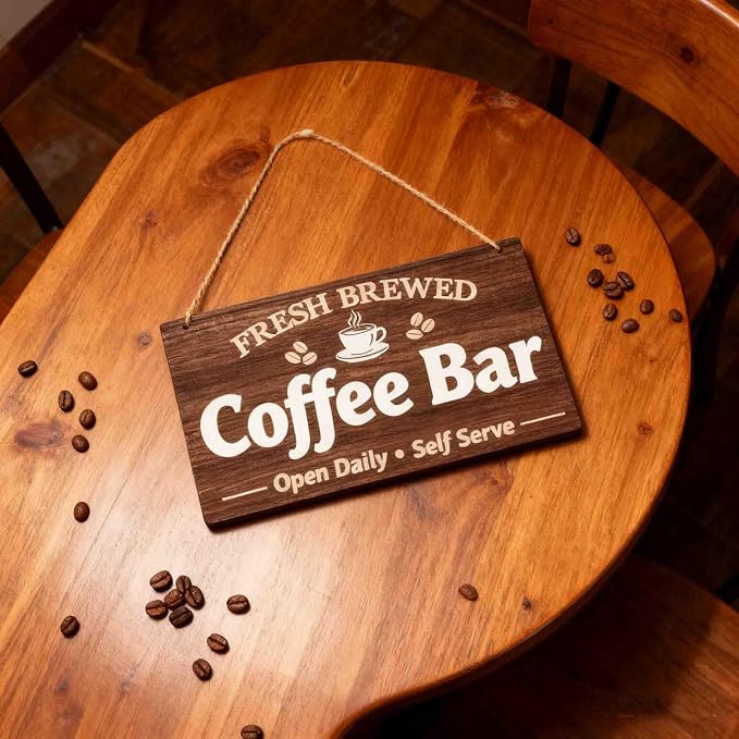 Coffee Bar Decor Sign Station Decor Shop Home Kitchen Cafe Decorations - Image 8