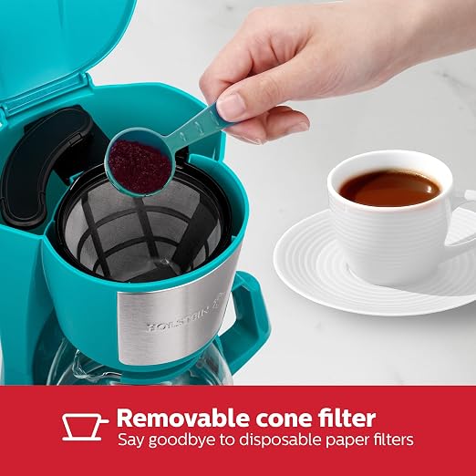 Holstein Housewares 5 Cup Drip Coffee Maker – Compact and User-Friendly - Image 3