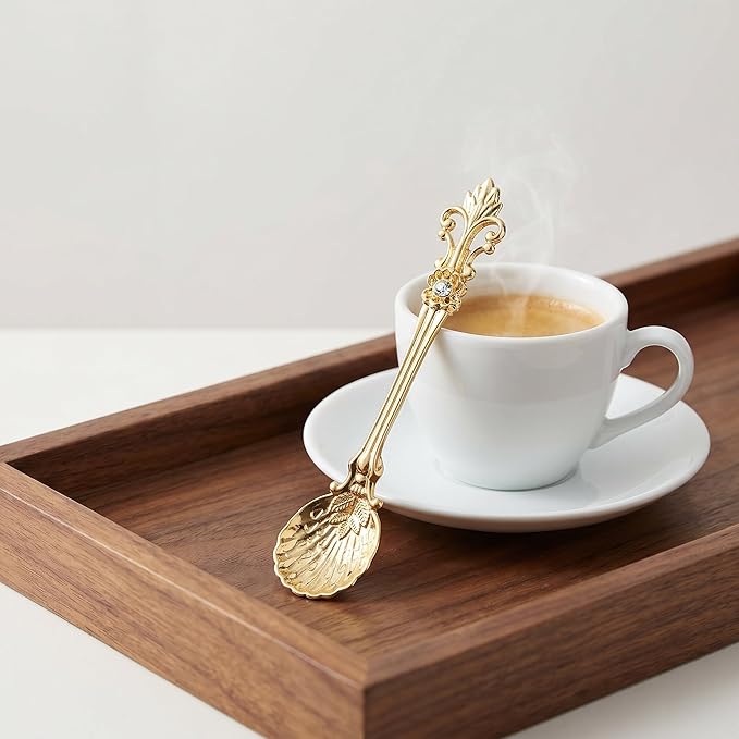 Yarlung 16 Pack Mini Coffee Spoons, 4.5 Inch Demitasse Vintage Spoon - Image 6