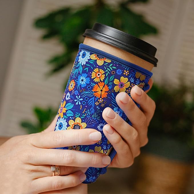 KJQJLY 4 Pack Iced Coffee Sleeve, reusable Neoprene Cup Sleeves Suitable - Image 7