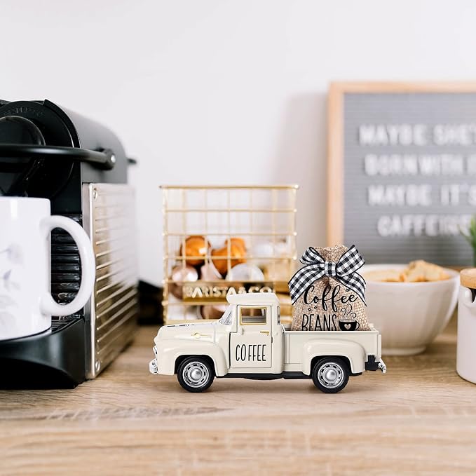 Huray Rayho Coffee Decor for Coffee Bar Metal Truck - Image 5