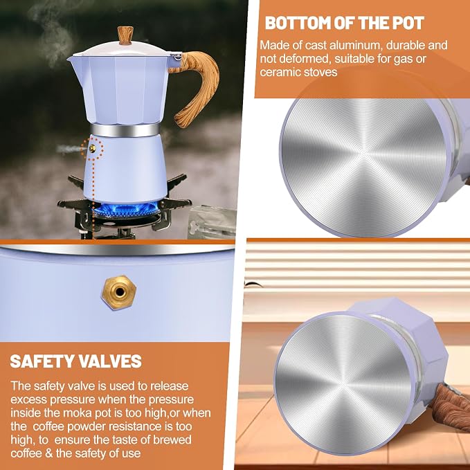 12 Cup Aluminum Espresso Stovetop Moka Pot Express Coffee Maker Percolator - Image 6