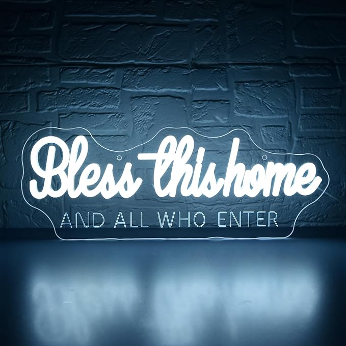 Bless This Home And All Who Enter Neon Sign by BlecodeNeonSign