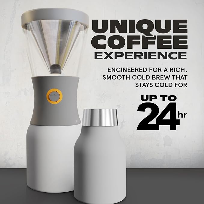 asobu Cold Brew Coffee Maker, Award-Winning 40oz Insulated Cold Brew Brewer - Image 2