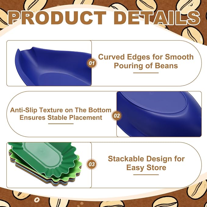 uxcell Coffee Beans Sample Tray, 350g Coffee Beans Display Dish Reusable - Image 3