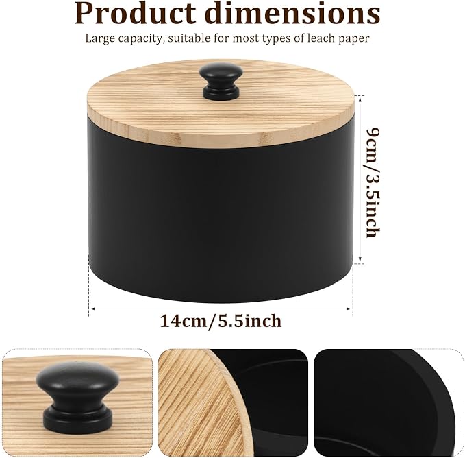 Coffee Filter Holder, Wooden Large Capacity Rustic Coffee Filter Storage Case - Image 2