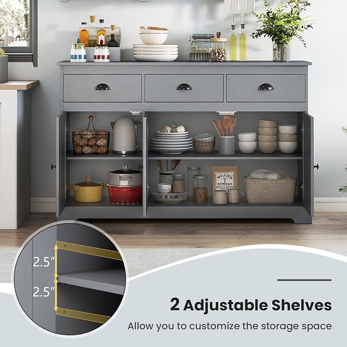 COSTWAY Sideboard Buffet Cabinet - Image 5
