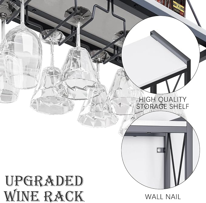Dokser Wine Rack Wall Mounted Shelf - Image 2