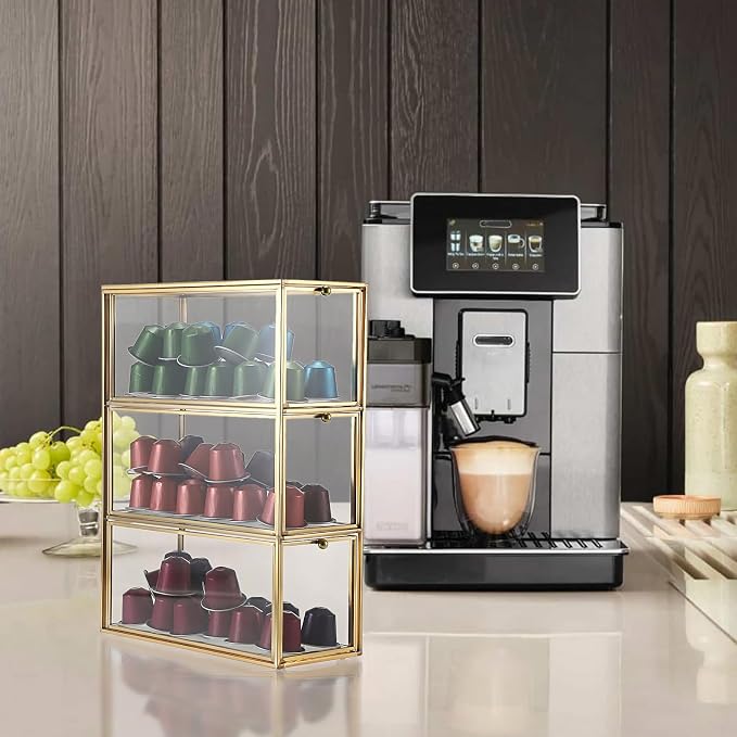 ELLDOO Tea Bag Organizer with 3 Drawers, Coffee Pod Snack Storage - Image 5