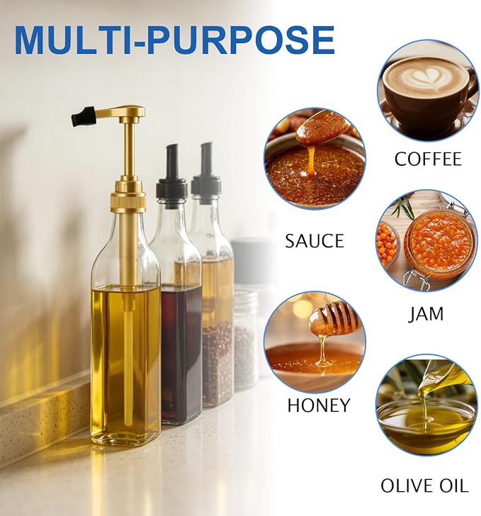15 Pack Coffee Syrup Pump Only for Torani Glass 750 ml Bottle, Flavor Syrup - Image 8