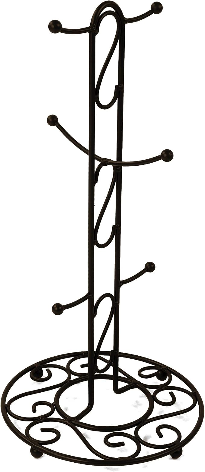 K-Cliffs Coffee Mug Tree Holder Kitchen Metal Tea Cup Drying Rack Countertop - Image 2