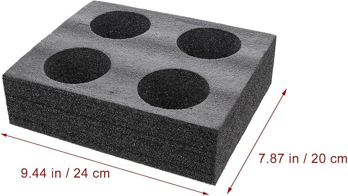 DOITOOL 2PCS Foam Drink Holders Multiple Holes Cup Holder Tray Foam Cup Holder - Image 5