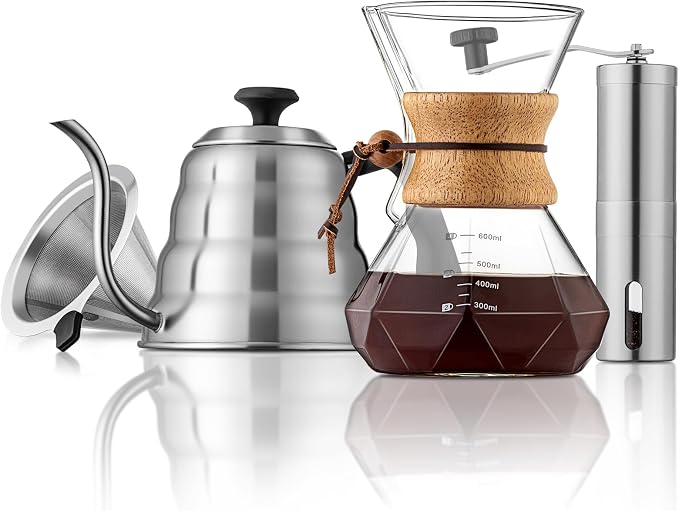 Pour Over Coffee Maker Set – 40oz Gooseneck Kettle by shoxil