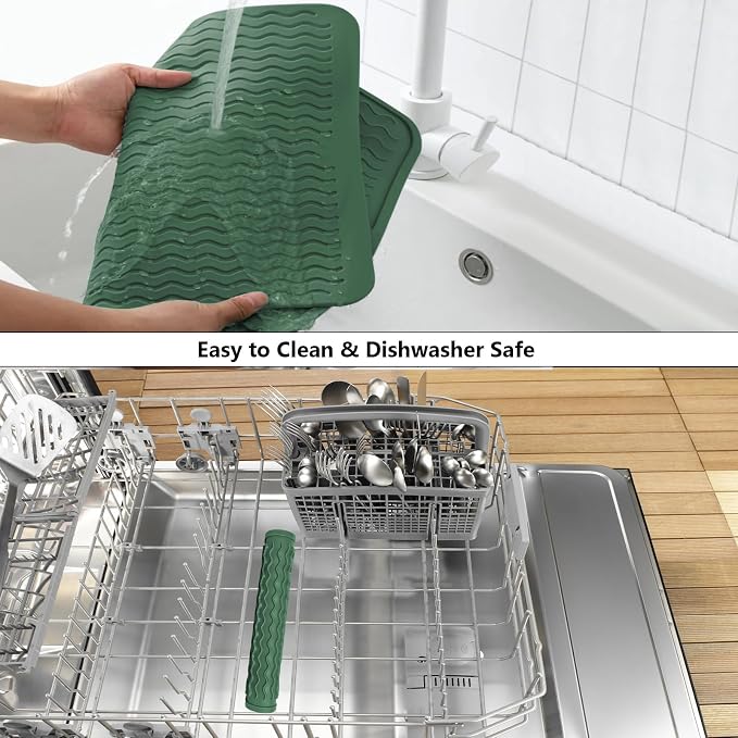 ZLR Silicone Dish Drying Mat for Kitchen Counter - Image 8