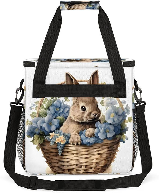 Easter Bunny Coffee Maker Carring Bag, Large Insulated Storage Organizer Case - Image 5
