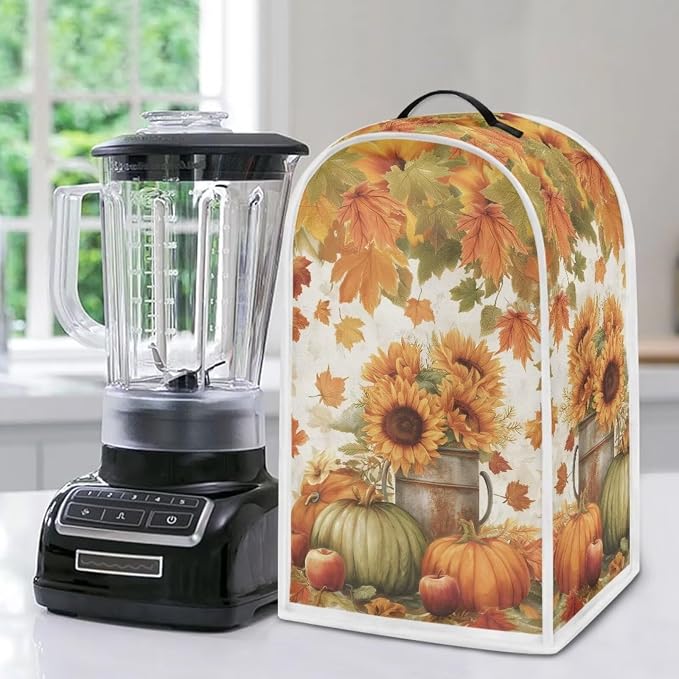 Pumpkin Sunflower Processor Dust Cover, Small Appliance Covers - Image 5
