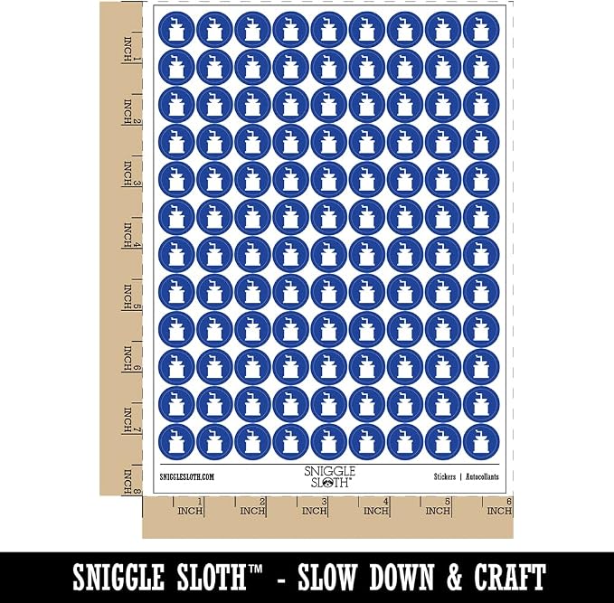 Coffee Grinder Solid 200+ Round Stickers - Image 2