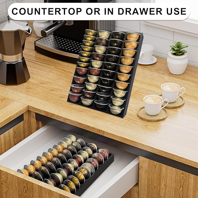 Bamboo Coffee Pod Storage Holder - Image 5