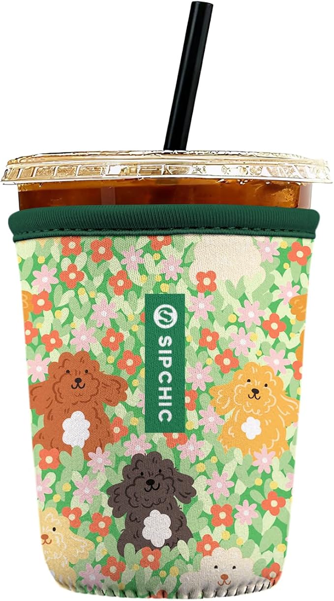Iced Coffee Sleeve – Neoprene Reusable Cup Sleeves by Unknown