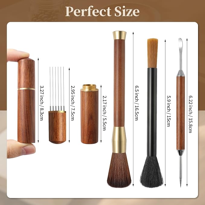 Professional Coffee Tools Set –Coffee Accessories Kit Cleaning Brush, Coffee - Image 8